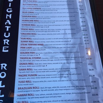 Yashi Sushi - Menu - Sushi Bars Near Me - Jacksonville, Florida Yashi Sushi - Menu - Sushi Bars Near Me - Jacksonville, Florida