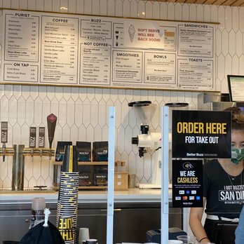 Better Buzz Coffee La Jolla - The menu - Coffee & Tea Near Me - San Diego, California