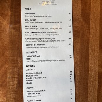 Zaika - Happy Hour Menu - Indian Near Me - Seattle, Washington
