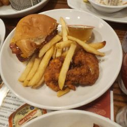 99 Restaurants - Fries chicken tenders junior burger w. Cheese ketchup mustard bacon