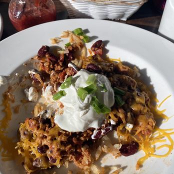 Cheeky Cafe - Chili hash browns - Asian Fusion Near Me - Seattle, Washington