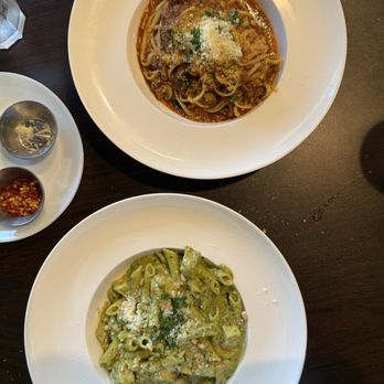Sunray Pasta - Pesto Pasta w/ chicken and Bolognese - Italian Near Me - Richmond, Texas Sunray Pasta - Pesto Pasta w/ chicken and Bolognese - Italian Near Me - Richmond, Texas
