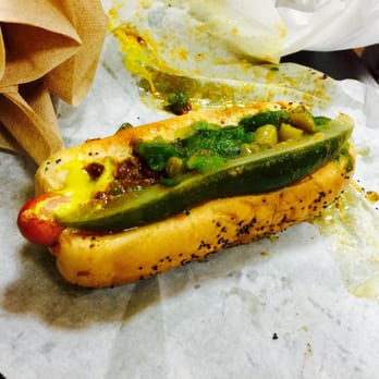 Devil Dawgs -  South State - Chicago dog with all the fixins (coney sauce not pictured - Hot Dogs Near Me - Chicago, Illinois