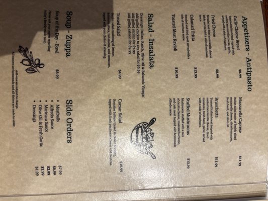 Menu photo 1 Bella's Olathe Olathe, KS Menu photo 1 Bella's Olathe Olathe, KS
