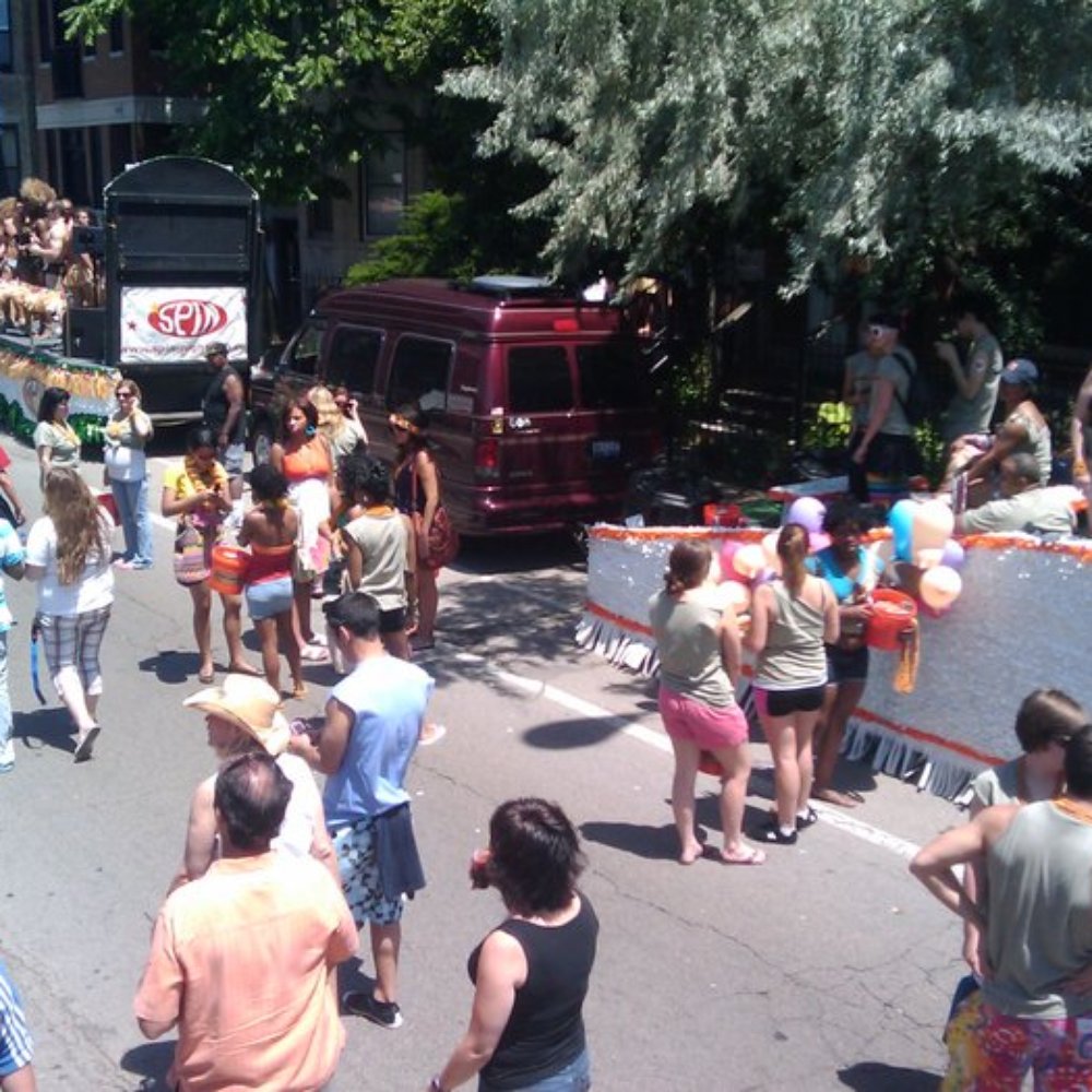 Behind the scenes on Halsted, it's still a party. Behind the scenes on Halsted, it's still a party.