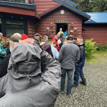 Double Musky Inn - In line in the rain. Got here at 4:30. - Cajun/Creole Near Me - Girdwood, Alaska Double Musky Inn - In line in the rain. Got here at 4:30. - Cajun/Creole Near Me - Girdwood, Alaska