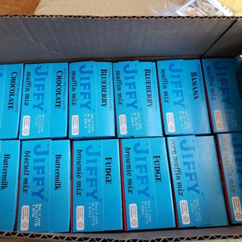 Jiffy Mix - I customized this box of 12 mixes while on tour and took it home with me. - Specialty Food Near Me - Chelsea, Michigan Jiffy Mix - I customized this box of 12 mixes while on tour and took it home with me. - Specialty Food Near Me - Chelsea, Michigan