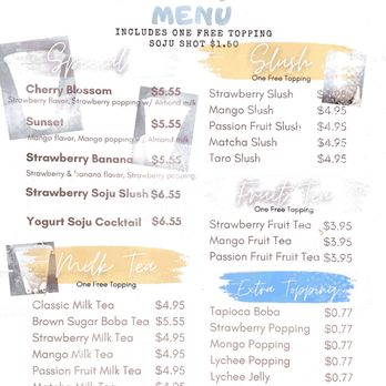 Lee's Bbq & Hot Pot - Boba Tea menu - Asian Fusion Near Me - Pensacola, Florida Lee's Bbq & Hot Pot - Boba Tea menu - Asian Fusion Near Me - Pensacola, Florida
