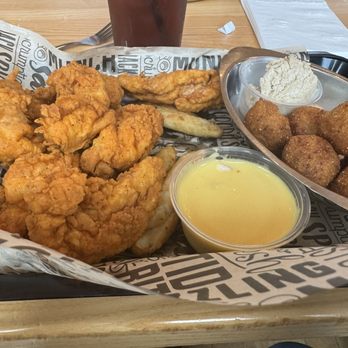 The Pier Restaurant - Chicken Tenders with fries. - Sandwiches Near Me - Solomons, Maryland The Pier Restaurant - Chicken Tenders with fries. - Sandwiches Near Me - Solomons, Maryland