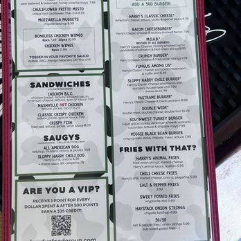 Harry's on the Hill - Menu Page 2 - Burgers Near Me - Providence, Rhode Island
