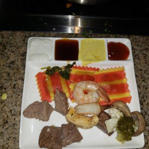 Photo of The Melting Pot - Duluth, GA, United States. All the food