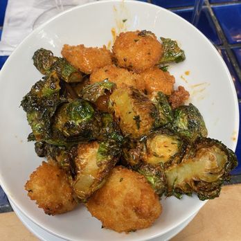 Cappy's Restaurant - Crispy shrimp and Brussels - New American Near Me - San Antonio, Texas