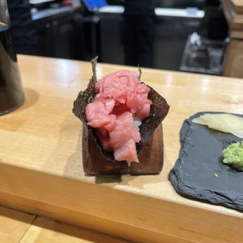 Sugo Hand Roll Bar - Bluefin Tuna Otoro Roll - Sushi Bars Near Me - Seattle, Washington Sugo Hand Roll Bar - Bluefin Tuna Otoro Roll - Sushi Bars Near Me - Seattle, Washington