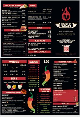 Menu photo 3 House Of Wings Hamtramck, MI