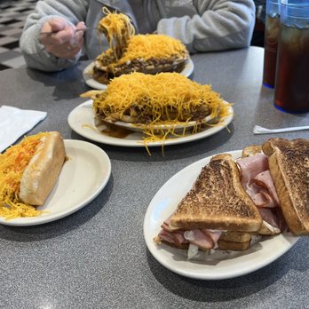 Camp Washington Chili - #6 Ham & Egg, cheese coney, chili cheese fries and 4 way - Breakfast & Brunch Near Me - Camp Washington, Ohio Camp Washington Chili - #6 Ham & Egg, cheese coney, chili cheese fries and 4 way - Breakfast & Brunch Near Me - Camp Washington, Ohio