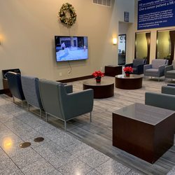 Signature Flight Support - Interior seating area.