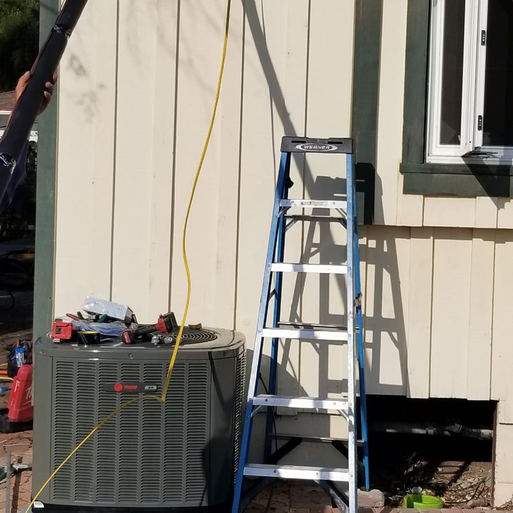 Rooter Hero Plumbing - New HVAC being installed. - Water Heater Installation/Repair Near Me - Norwalk, California Rooter Hero Plumbing - New HVAC being installed. - Water Heater Installation/Repair Near Me - Norwalk, California