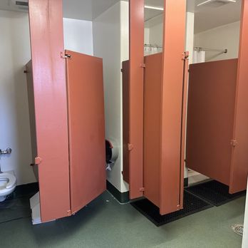 Meadows RV Park - Bathroom stalls (showers are to right) - RV Parks Near Me - Ketchum, Idaho Meadows RV Park - Bathroom stalls (showers are to right) - RV Parks Near Me - Ketchum, Idaho