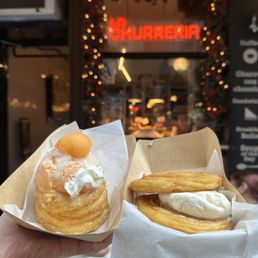 Churro Sundae, Ice Cream Churro Sandwich