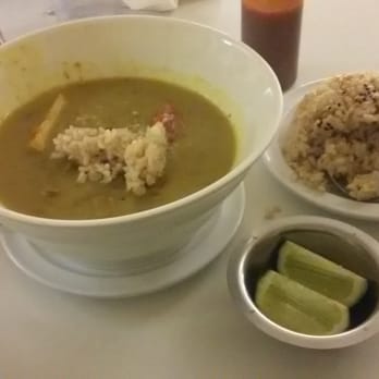 Loving Hut - Guru Curry w/ a side of limes, chili sauce, and cayenne pepper, and brown rice. #yum - Vegetarian Near Me - Norcross, Georgia