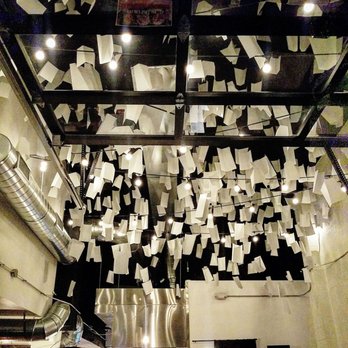 Dio Mio - Ceiling decorated with pasta containers. - Italian Near Me - Denver, Colorado Dio Mio - Ceiling decorated with pasta containers. - Italian Near Me - Denver, Colorado