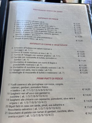 Menu photo 4 Vasco Da Gama Brescia, BS
