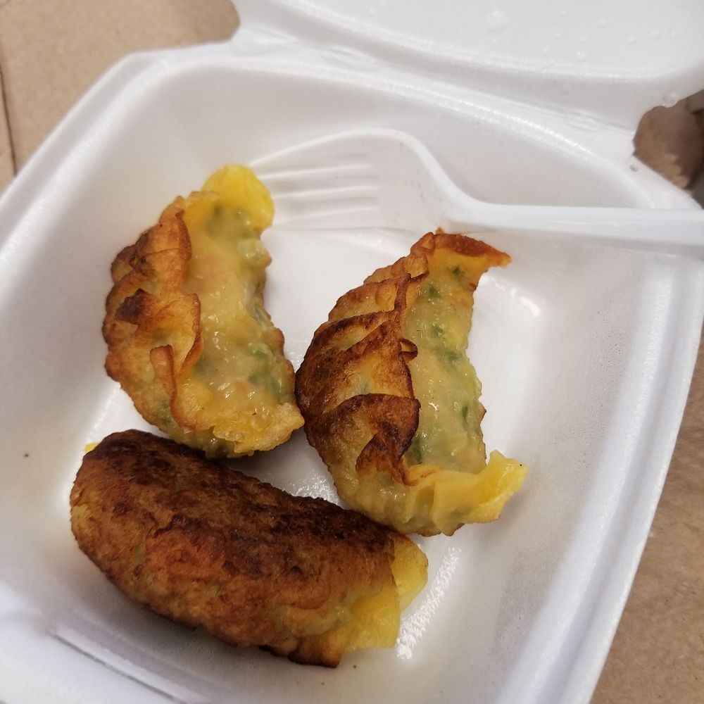 Pan fried leek dumplings Pan fried leek dumplings