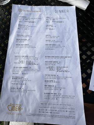 Menu photo 8 Bellingham Cider Company Bellingham, WA