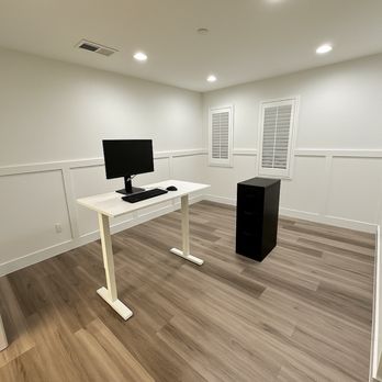 Trimworks - After: Professional, clean, artful woodworking. Perfect for adult bonus space. - Cabinetry Near Me