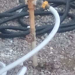 Severely rusted hose bibs all over the park seep rust laed and zinc into the water supply. Galvanized stainless steel is not recommended. Severely rusted hose bibs all over the park seep rust laed and zinc into the water supply. Galvanized stainless steel is not recommended.