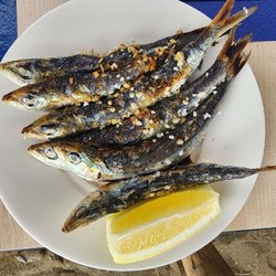 Chiringuito Picasso - Espetas de Sardinas at Chringuito Picaso.