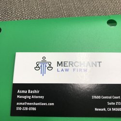 Merchant Law Firm - Business Card