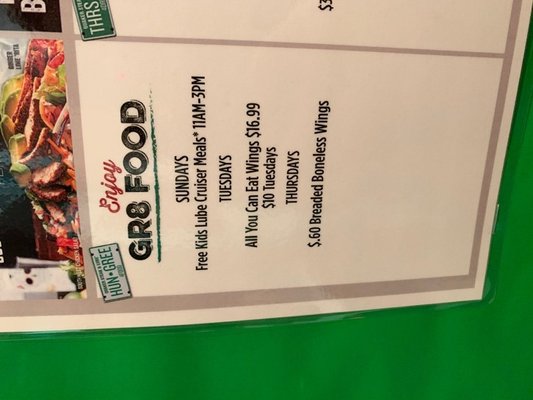 Menu photo 1 Quaker Steak & Lube Greenville, SC Menu photo 1 Quaker Steak & Lube Greenville, SC