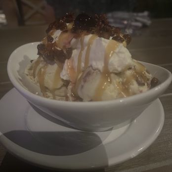 Catelli's - Noble sundae with pistachio and cherry ice cream. Very reminiscent of southern Italy - New American Near Me - Geyserville, California Catelli's - Noble sundae with pistachio and cherry ice cream. Very reminiscent of southern Italy - New American Near Me - Geyserville, California