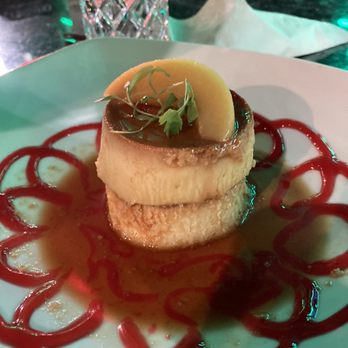 Perla Azul - Flan, don't recommend - Seafood Near Me - La Habra, California