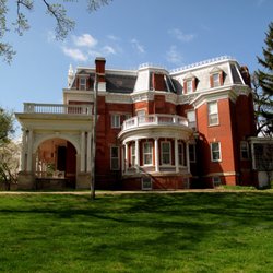 Ellwood House Museum - View of the north side of the Ellwood House Mansion.