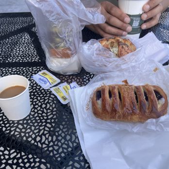Tous Les Jours - Blueberry cream cheese danish, garlic cheese croissant, pistachio croissant/donut - Bakeries Near Me - Centereach, New York