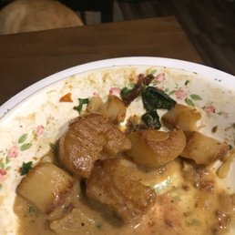 a plate of food on a table