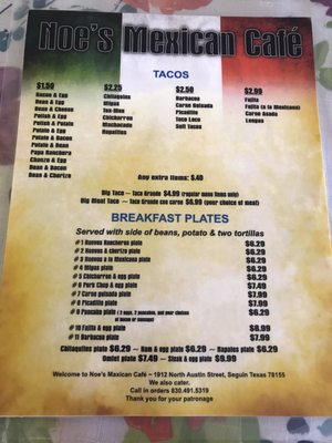 Menu photo 6 Noe's Tacos Seguin, TX Menu photo 6 Noe's Tacos Seguin, TX