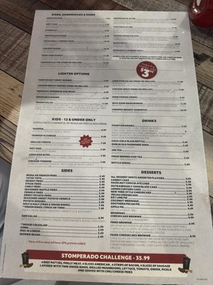 Menu photo 1 Stomp’s Burger Joint Missouri City, TX Menu photo 1 Stomp’s Burger Joint Missouri City, TX