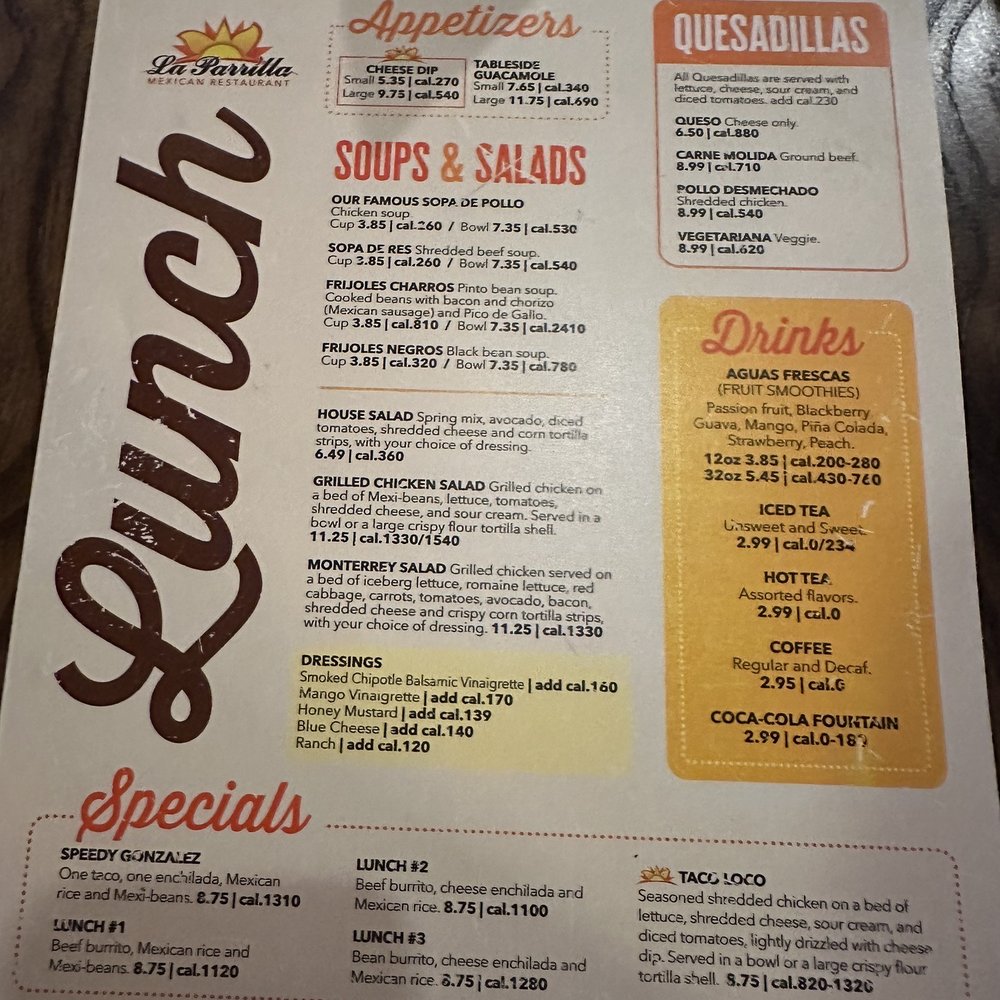 La Parrilla Mexican Restaurant - Menu - Mexican Near Me - Macon, Georgia La Parrilla Mexican Restaurant - Menu - Mexican Near Me - Macon, Georgia