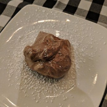 Barbusa - Complementary birthday dessert - eclair with chocolate mousse - Italian Near Me - San Diego, California