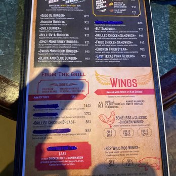 Rusty Cannon Pub - Updated menu: many items missing - American Near Me - Austin, Texas