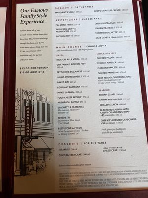 Menu photo 5 Maggiano's Little Italy Costa Mesa, CA Menu photo 5 Maggiano's Little Italy Costa Mesa, CA
