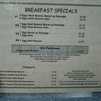 Otto's Cafe - Breakfast menu - Breakfast & Brunch Near Me - Pittsburg, Kansas