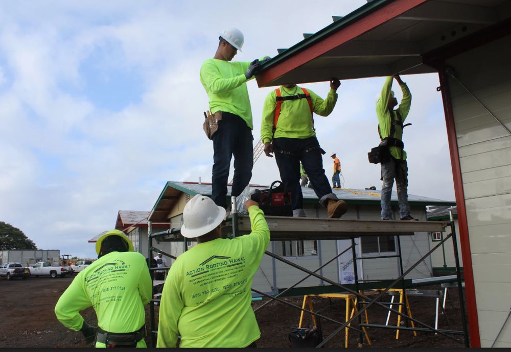 Slide of Action Roofing Hawaii