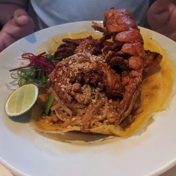 Nan Thai Fine Dining - Lobster Pad Thai - Chef's special - Thai Near Me - Atlanta, Georgia Nan Thai Fine Dining - Lobster Pad Thai - Chef's special - Thai Near Me - Atlanta, Georgia