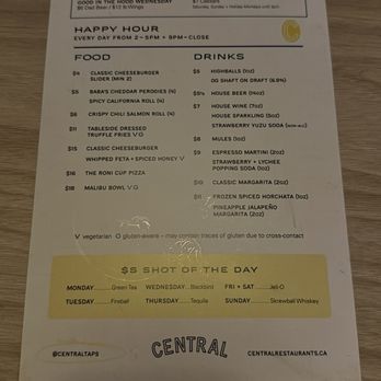 Central Restaurants - Vancouver Bentall - Sushi Bars Near Me - Vancouver, British Columbia