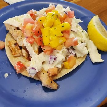Coconuts Fish Cafe - One of two fish tacos. - Seafood Near Me - Kihei, Hawaii