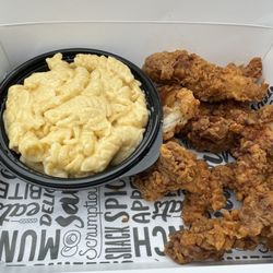 Mr P's Takeout Food - Chicken tenders and macaroni and cheese